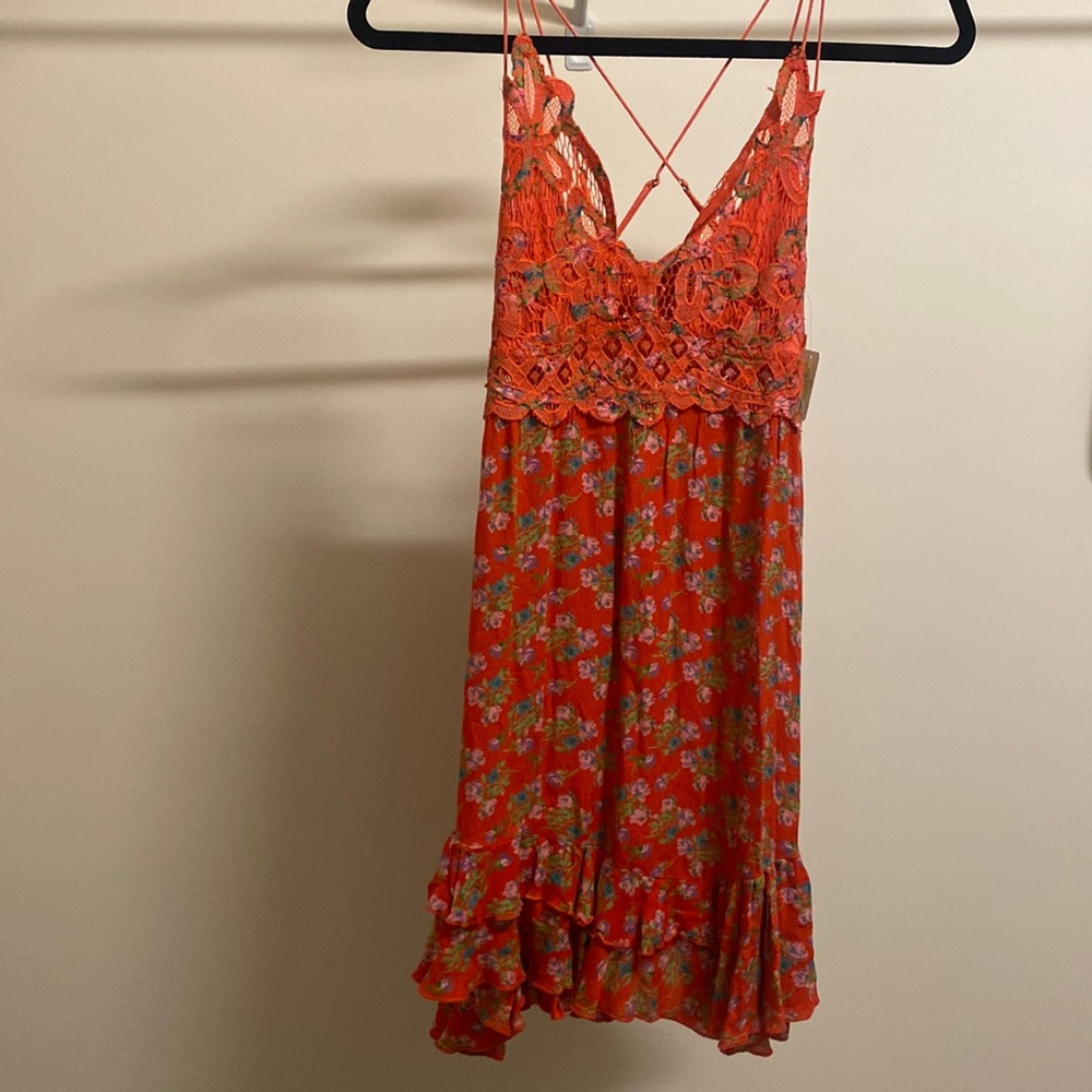 Free People - Red Floral Sundress